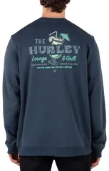 ハーレー メンズ アウター パーカー・スウェット クルーネック シャツ ニット Hurley Mens Lounge Slub Knit Crew Neck Sweatshirt Iron Oreのサムネイル