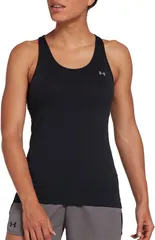 アンダーアーマー レディース トップス シャツ Under Armour Womens HeatGearacer Tank Top Black ブラック