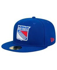 ニューエラ メンズ アクセサリー 帽子 New Era Mens Blue New York Rangers Core 59FIFTY Fitted Hat Blue ブルー