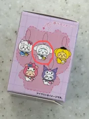 ちいかわ サンリオ コラボ フロッキー マスコット キーホルダー（シナモロール ハチワレ）