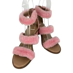 アグ UGG DEL REY FLUFF HEEL デル レイ フラッフ ヒール サンダル レディース   25