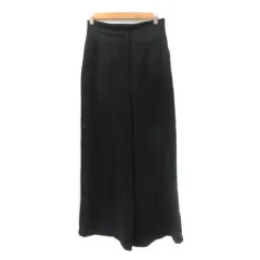 ムルーア MURUA ワイドパンツ ロング丈 グラフィックチェック柄 M 黒 ブラック /YK8