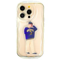 【アクスタが入る】竹下工房 iPhoneケース 《SNSで話題》シャカシャカケース スマホケース うねうね ウェーブ クリアケース いphone (iPhone14pro) [iPhone14pro]