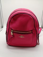 6/5まで特価！新品未使用 COACH リュック ピンク レザープラ袋紙袋付き 