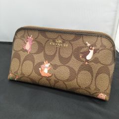 COACH コーチ 財布 ディズニー コラボ 101匹わんちゃん 花柄 ピンク 