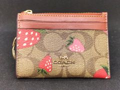 極美品】コーチ COACH イチゴ キーホルダー バッグチャーム