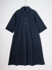 MARGARET HOWELLマーガレットハウエル DRY COTTON POPLIN DRESS ショールカラープルオーバードレス ワンピース【1】【LOPA81354】のサムネイル