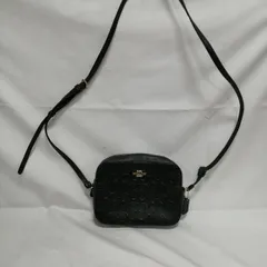 COACH 型番：ブラック C5897 内側シミ有り シグネチャーショルダーバッグ