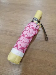 COACH 型番：PNK×YEL 折りたたみ傘