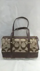 COACH 型番：11102 コーチ シグネチャーストライプ サッチェル ミニボストン