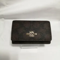 COACH 型番：ブラウン　落書き有 シグネチャー5連キーケース