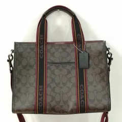 COACH 型番：ブラウン CN058 COACH　2WAYシグネチャートートバッグ