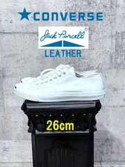 コンバース ジャックパーセル レザー ホワイト 26cm CONVERSE JACK PURCELL