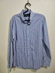 POLO RALPH LAUREN ポロラルフローレン ギンガムチェック シャツ ブルー S