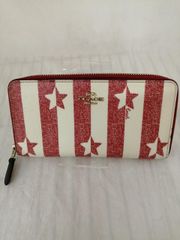 COACH スター柄ラウンドファスナー長財布 新品未使用1個中古1個の2個 