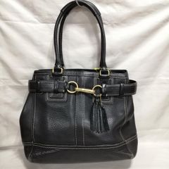COACH コーチ シボ革 フック ホースビット トートバッグ 黒 オール