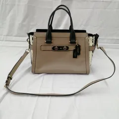 COACH 型番：ベージュと黒 2WAYショルダーバッグ