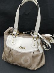 コーチ COACH 3WAY オプアート ミニボストン 肩掛け ショルダーバッグ