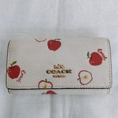 新品 未使用】COACH コーチ リンゴ柄 6連 キーケース - メルカリ