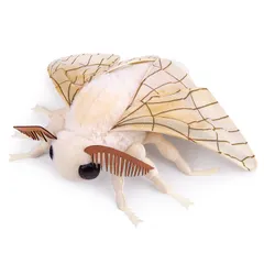 新品 昆虫カイコ蛾ぬいぐるみリアルな手作りカイコぬいぐるみリアルなタッチソフト大きな翼のある蛾のおもちゃ枕子供の誕生日フェスティバルギフトコレクションギフトソフトカイコモデル像リアルシリーズ 38cm