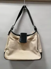 COACH 型番：BEG×BLK/使用感 ハンドバッグ