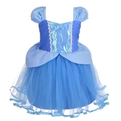 新品 [Dressy Daisy] プリンセス コスチューム 誕生日 ファンシー ハロウィン パーティー 女の子 ベビー ドレスアップ サイズ 18～24ヶ月 ブルー 95