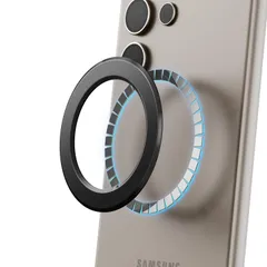 新品 【elago】 スマホ スマートフォン 対応 マグネット リング 貼るだけ 極薄 磁力 強化 シール 貼り付け簡単 粘着 シート [ 各種 iPhone/スマホ/スマートフォン 対応 ] MAGNETIC RING ブラックのサムネイル