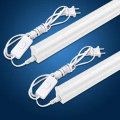 新品 LED蛍光灯 40W形 器具一体型LED蛍光灯 T5 LED 直管 18W led 6000K-6500K 昼光色 天井照明 バーライト ベースライト 耐高温 取付簡単 リフォーム 天井照明 ガレージ 倉庫120cm 蛍光灯器具セット led照明 工事不