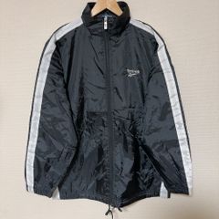 90s Reebok ベクターロゴ ナイロンジャケット ヴィンテージ 黒白 L