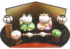 猫舎道楽堂本舗 雛人形 招き猫 陶器製 - メルカリ