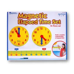 新品 ラーニング リソーシズ 算数教材 学習時計 マグネット式 経過時間セット 教室用 25cm LER2983 正規品のサムネイル