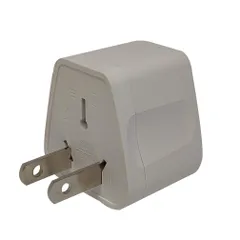 ZOER 全世界対応マルチ変換プラグA型(海外電化製品を日本で利用) A,BF, SE,C, B3, O,B, コンセント変換アダプター 電源形状変換プラグ 世界の家電を日本で使える, 世界のコンセントを日本仕様に変換 (002-WT)