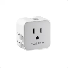 ミニ 変換プラグ 全世界対応 TESSAN 海外旅行用 超コンパクトマルチ変換プラグ C/BF/O/Aタイプ コンセント 変換アダプター 韓国 ヨーロッパ シンガポール イタリア オーストラリア 中国 香港用 旅行 便利グッズ