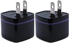 変換プラグ 全世界対応 海外 マルチ変換プラグ 2個入り 世界の家電を日本で使える 世界のコンセントを日本仕様に変換 ブラック(2個セット)