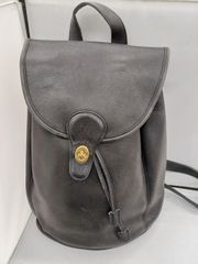 USA製 COACH オールドコーチ 9943 レザー リュック ブラック 本革