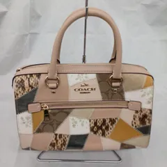 COACH 型番：サッチェルパッチワーク ハンドバッグ