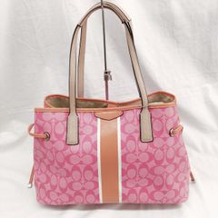COACH コーチ シグネチャー トートバッグ ドローストリングス 通勤