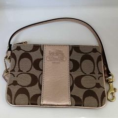 COACH コインケースキーホルダーベージュ J2248 キーリンク - メルカリ