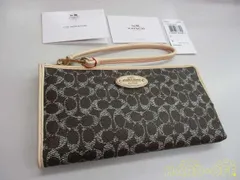 COACH 型番：シグネチャー ブラウン×ベージュ レザー 状態A ５２９９７長財布　ｼｸﾞﾈﾁｬｰ　ﾌﾞﾗｳﾝ
