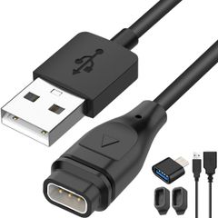 Charging Cable Compatible with Kalos Vertix 1 2/Pace 2/Pace Xiatiaosann 3/Apex/Apex Pro/Apex 42MM/Apex 46MM Smartwatches, Replacement USB Charger, Watch Accessory, GPS Multisport Watch Charging Cable