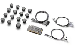 【新品】Windows10以降ハード ZENAIM アーケードコントローラー用 ボタンモジュールキット (ブラック) [AC002-BKBK]のサムネイル