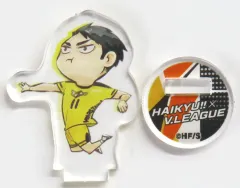 【中古】アクリルスタンド・アクリルパネル [単品] 牛島若利 「ハイキュー!!×V.LEAGUE ALLSTAR SPECIAL MATCH ”THE VOLLEYBALL アクリルminiフィギュア VリーグVer.」