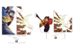 【中古】アクリルスタンド・アクリルパネル 全2種セット レイヤードアクリルスタンド 「劇場版 鬼滅の刃 無限城編 第一章 猗窩座再来 第四弾キービジュアル WEBSHOPくじ しのぶvs童磨」 B賞 