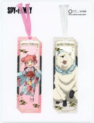 [Used] Book Cover & Bookmark Anya Forger & Bond Forger TaS10th Ver. Original Foil Stamped Bookmark Set (Set of 2) "SPY×FAMILY" TOHO animation STORE 10th Anniversary Pop-up Shop at Marui Goods