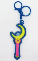 【中古】キーホルダー ムーンスティック サガラ刺繍キーホルダー 「美少女戦士セーラームーン」 ローソン限定