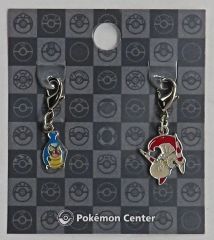 ポケモンセンター 全国ずかん メタルチャーム アリゲイツ＆オーダイル
