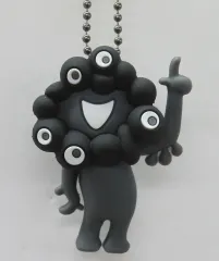 【中古】キーホルダー C.ミャクミャク(片手上げ) PVCマスコット(ブラック) 「EXPO2025 大阪・関西万博 ミャクミャク」