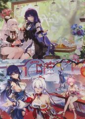 アニメディア 4月号 崩壊3rd ポスター 雷電芽衣 キアナ エリシア