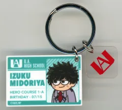 【中古】キーホルダー 緑谷出久 ジロリ ラバー塗装風2連アクリルキーホルダー 「僕のヒーローアカデミア ヒーロープラザ」