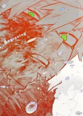 【中古】ポスター A2アートポスター2枚セット The Beginning 緑谷出久＆爆豪勝己 「堀越耕平『僕のヒーローアカデミア』原画展」